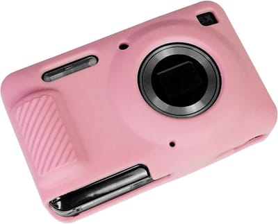 Camera Beschermhoes - Siliconen Cover - Reizen Fotografie - Perfecte Pasvorm - 11.4 x 7.3 cm - Roze