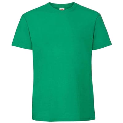 Fruit Of The Loom Heren Ringgesponnen Premium T-Shirt (Kelly Groen)
