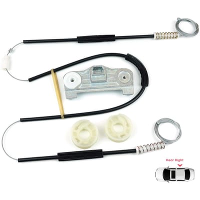 BWR310 Raammechanisme Reparatieset Achterdeur Rechts voor BMW 5 Serie E39 1996-03/1999 4/5 Deurs Pre-Facelift 51358159836