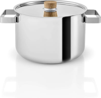 Eva Solo - Nordic Kitchen Stainless Steel Non-Stick Kookpan Ø 21.3 cm 4.0 Liter - Roestvast Staal - Zilver -
