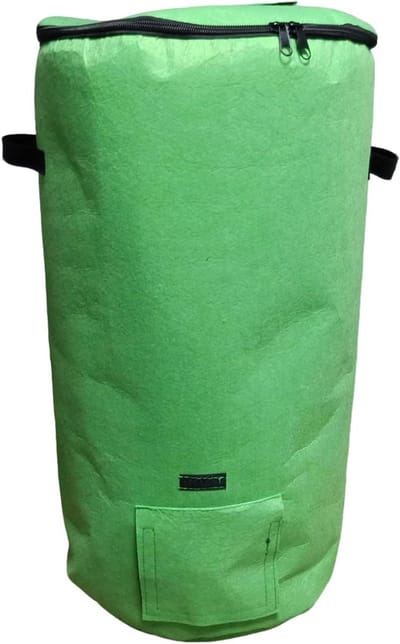 Compostbak Tuin - Afvalzak Groen - Organisch Compostereren - Ademend Vliesmateriaal - 125 Liter Capaciteit - Groen