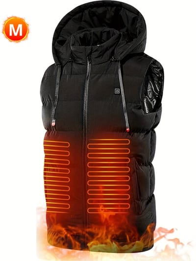 Livano Verwarmde Bodywarmer - Heated Vest - Elektrische Bodywarmer - Jas - Oplaadbaar - Heren - Maat M - Zwart