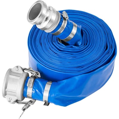 Zuigslang Kit voor Waterpomp 2 inch x 20 ft Groene/50 ft Blauwe Slangen