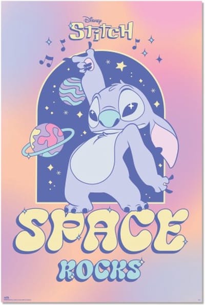 Stitch poster - Lilo - Disney - Hawaii - Surfen - film - animatie - TV - 61 x 91.5 cm