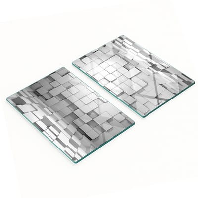 Multifunctionele decoratieve glazen speelborden voor in de keuken, 2x40x52 cm