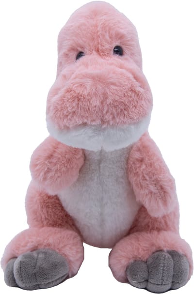 Cute since 1999 - Dinosauruspark - Dinosaurus speelgoed - Roze baby dino - Baby knuffel - 23cm