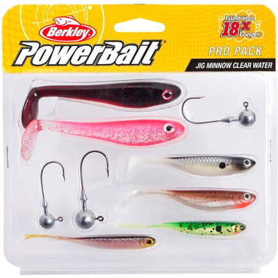 Lok Berkley Pro Pack Jig Minnow Clear Water (x6)