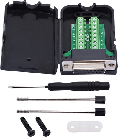 DB15 Adapter 15 Pin Port naar Terminal Connector Signaalmodule met Behuizing voor Diverse Toepassingen