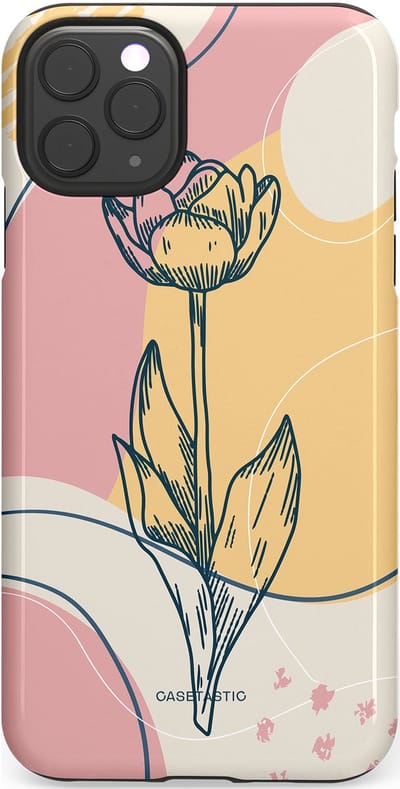 Casetastic Hoesje Geschikt voor Apple iPhone 11 Pro Max - Stijlvolle Beschermende Duo-layer Case - Zachte tulp