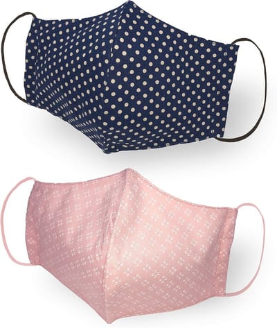 Katoenen 2-laags Mondmaskers - Wasbaar en Herbruikbaar voor Volwassenen - 2 Stuks