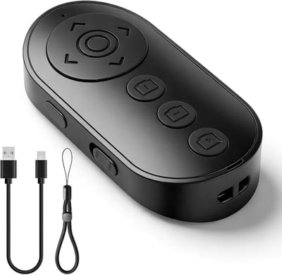 Draadloze Bluetooth afstandsbediening voor camera met zoomfunctie en foto/video bediening, multifunctioneel en gebruiksvriendelijk