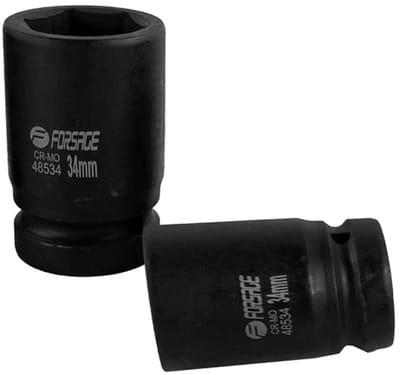 Forsage F-48534 Serie - 6-kantige Slagdop - 1" - 34mm - CrMo Staal