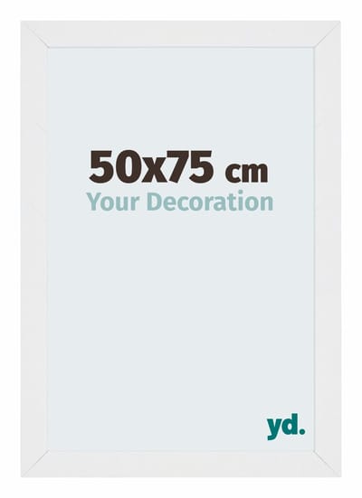 Your Decoration - Puzzellijst 50x75 cm - Wit Hoogglans - Puzzellijst 500-1000 stukjes - MDF Fotolijst - Mura