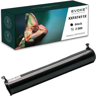 Evoke compatibele toner voor Panasonic Kxfat411X Kx-Fat411X Zwart 2000 pagina's Apparaten compatibel met Kx-Fat411X