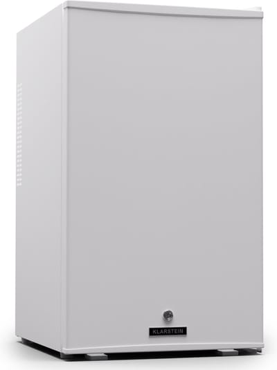 Klarstein Mini-Koelkast koelkast, mini koelkast met glazen deur, 68L voor drankjes, snacks & cosmetica, koelkast klein & geruisloos, regelbare schappen, kleine skincare koelkast huidverzorgingsproducten medicijnen - Minibar - 2L 35 dB 65W