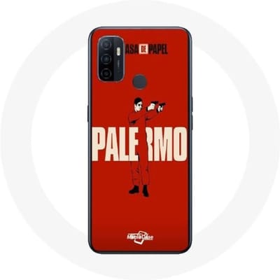 Oppo A53 hoesje La casa de papel Palermo tekening