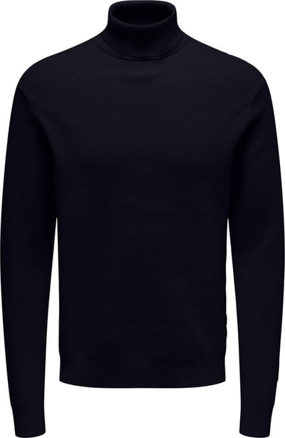 ONLY & SONS ONSPHIL REG 12 STRUC ROLL NECK KNIT NOOS Heren Trui - Maat L