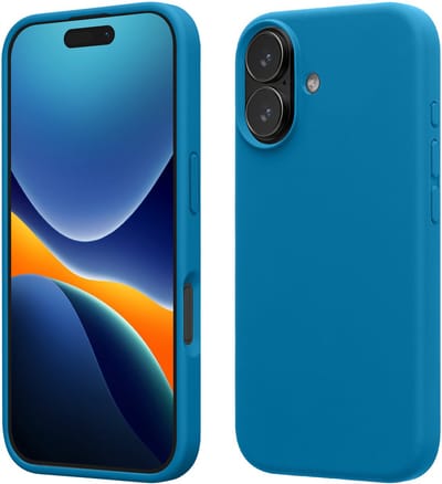 kwmobile telefoonhoesje geschikt voor Apple iPhone 17 - Hoesje met siliconen coating - Smartphone case in Caribisch blauw