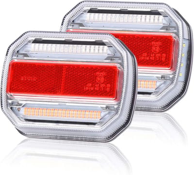 Universele LED Achterlichten 10-30V voor Aanhanger, Caravan en Vrachtwagen - Dynamisch en Helder