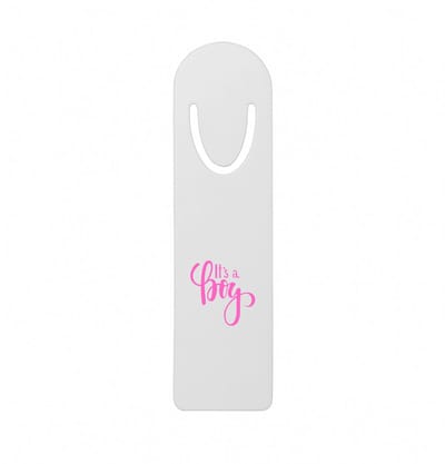 Hacebo® - It's a boy slabber metalen boekenlegger - baby's - Jongetje geboorte cadeau - Geboorte jongen cadeau - it's a boy kraam cadeau - Cadeau pakket - babyshower - baby - cadeau - kado Bladwijzer boekenleggers - 12.7 cm x 3.2cm