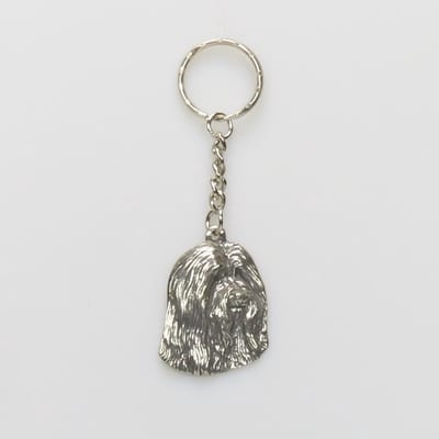 Sleutelhanger Bearded Collie - Hondensleutelhanger - Cadeau Hondenliefhebber - Unieke serie - Compact, stijlvol en gedetailleerd