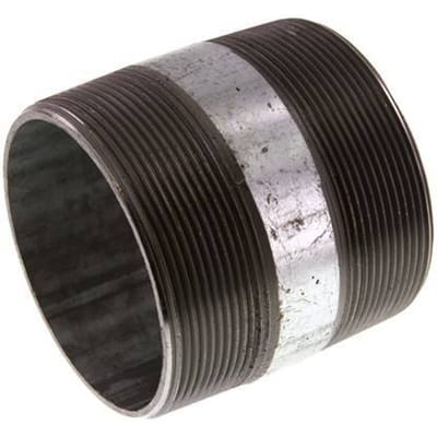 R 3'' Verzinkt Stalen Dubbele Pijpnippel 50 Bar DIN 2982 - 80mm