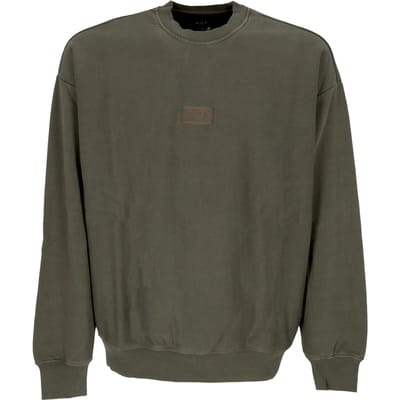 Mannen Crewneck Fleece Hunter Green