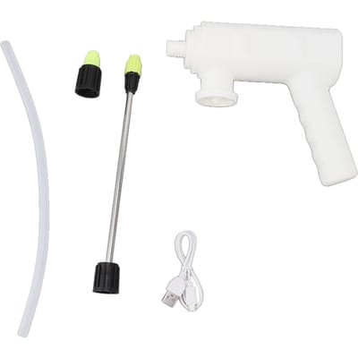 Elektrische plantenspuit met uitloop, op batterijen werkend, USB-oplaadbaar, handzaam, automatisch watergeefapparaat white