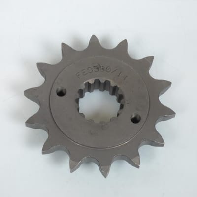 Pignon de sortie de boite France Equipement pour Moto Honda 650 Xl V Transalp 2000 à 2007 14 dents Pas 525 Neuf