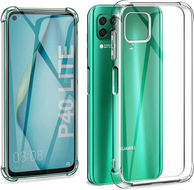 Anti-shock silicone hoesje transparant Geschikt voor: Huawei P40 Lite
