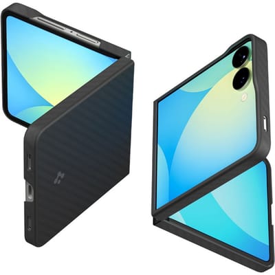 Spigen | Hoesje Geschikt voor Samsung Galaxy Z Flip 7 | Air Skin | Back Cover | Aramide Zwart
