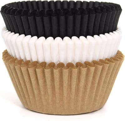 House of Marie Cupcake Vormpjes - Assorti Naturel - pk/75 - Baking Cups voor Muffins en Cupcakes