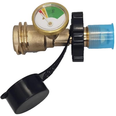 L'adaptateur de réservoir de gaz convertit la vanne de service des réservoirs POL en connecteur de cylindre de gaz QCC/Type1 avec or