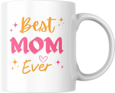 Mok 330ml – Best Mom Ever – Moederdag cadeau – Dubbelzijdig bedrukt – Keramische koffiemok - Koffie - Thee