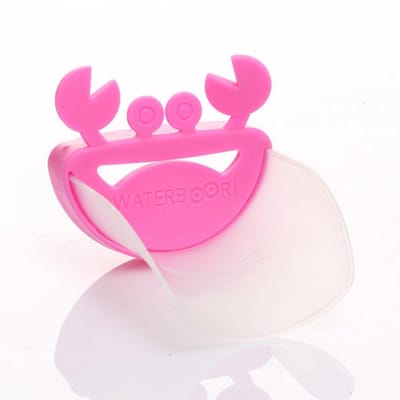 Kraanverlenger - Roze-Wit - Krab - Kinderen - Handen Wassen - Speelgoed voor Badkamer - Jongen en Meisjes