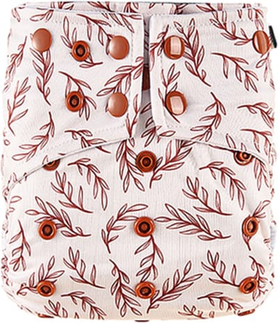 HappyBear | Pocketluier - Twiggy | Wasbare luier | Onesize - 5kg t/m 17kg | Dubbele lekgoten - minder kans op doorlekken | Dubbele pocketopening | Inclusief bamboe booster & microvezel booster