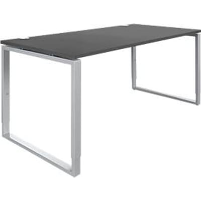 Schäfer Shop Genius bureau Modena Flex, in hoogte verstelbaar, rechthoekige vorm, beugelvoet, breedte 1600 mm, grafiet