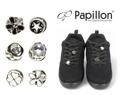 Papillon Sneaker Charm pins, metal, Versier-pins/buttons, per 2 stuks: levering uit voorraad assortiment