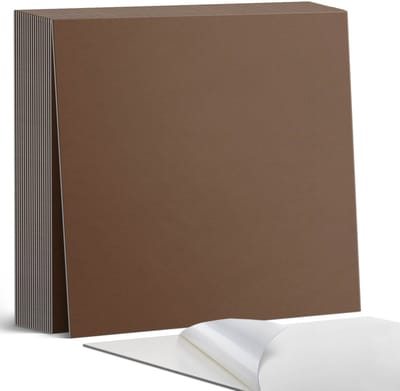 Coloray Plaktegels - Bruin Zelfklevende Tegels - 20 cm x 20 cm - Bruin Plaktegels - 20 stuks - Vierkant PVC Tegels - Plaktegels Badkamer - Plaktegels Vloer - Vinyltegels Vloer Zelfklevend - Wandtegel Zelfklevend