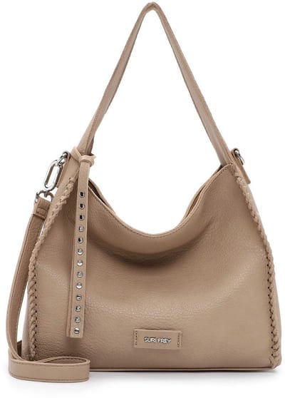SURI FREY Schoudertas Franzy Hobo Bag Sand Lichtbruin