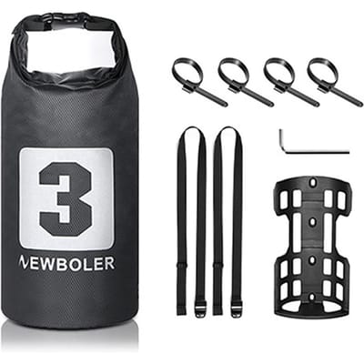 3L/7L Fiets Vork Tas Waterdichte Roll Top Dry Bag Fiets Vork Tas Fietstas Fietstas 3L x 1 zwart