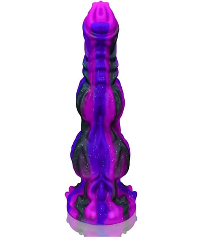 JustFun Fantasy Dildo - 30 CM - Met Zuignap - Sex Toys voor Mannen & Vrouwen - Monster Anal Plug XXL - Paars
