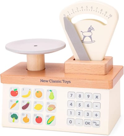 Klassieke Houten Weging Schaal voor Kinderen met Groente en Fruit Speelgoed Sets