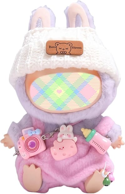 Poppenkleding Set - Kawaii Outfit - Poppen Aankleden - 3 Delig Accessoires - 15-17 cm Pop - Roze