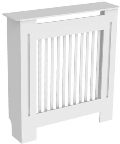 Radiatorombouwen - Radiatorbekleding - Woonkamer Meubels - Moderne Minimalistische Stijl - Verticaal - Klein - Buitenkant 78x19x92.2cm/30x7.4x36inch - Binnenkant 71x17.3x91cm/28x6.8x35.8inch - Wit