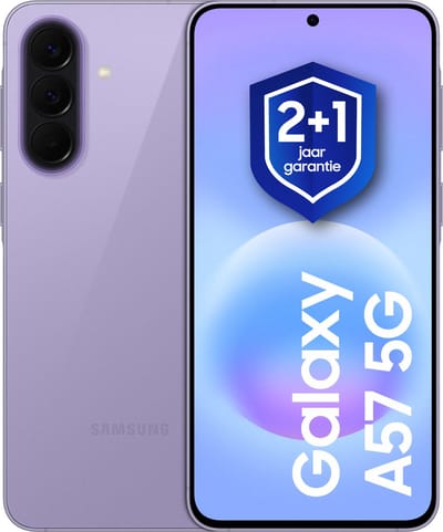 Samsung Galaxy A57 5G - Smartphone - 256GB - Awesome Lilac + 1 jaar extra garantie