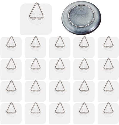 Wandplaathanger displayhouder - 20 stuks - zelfklevende fotohangers