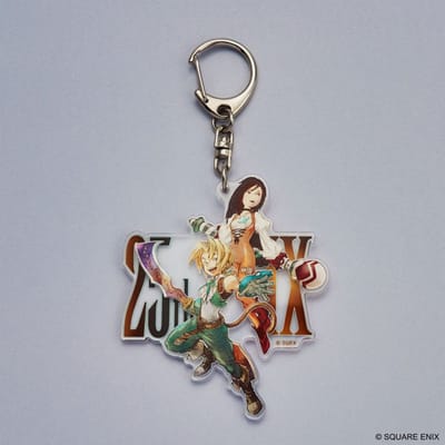 Square-Enix Final Fantasy IX Acrylic Keychain 25th Anniversary Zidane & Garnet Keyrings