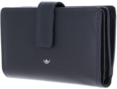 Golden Head Leren portemonnee Polo RFID Protect Damenbörse 2800 Marineblau donkerblauw