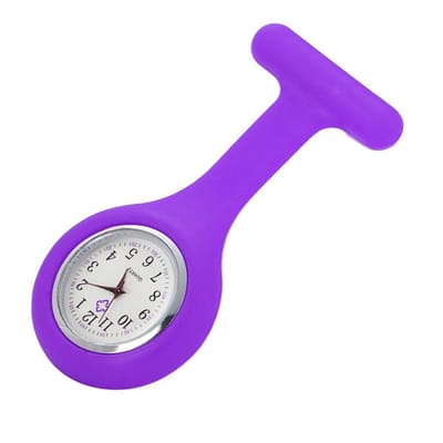 POWERZ® Verpleegster horloge, zuster horloge, siliconen paars